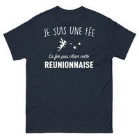 Thumbnail for T-shirt Réunionnaise marine - Je suis une fée pas chier