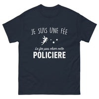 Thumbnail for T-shirt policière marine - La fée pas chier