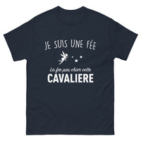 Thumbnail for T-shirt fée cavalière marine - je suis une fée, cavalière pas chier
