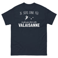 Thumbnail for T-shirt Valaisanne marine face - Je suis une fée, la fée pas chier