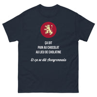 Thumbnail for T-shirt Aveyronnais marine - clin d'œil Pain au Chocolat