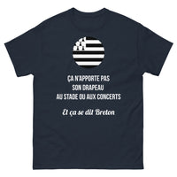 Thumbnail for T-shirt breton bleu marine - pas de drapeau au stade