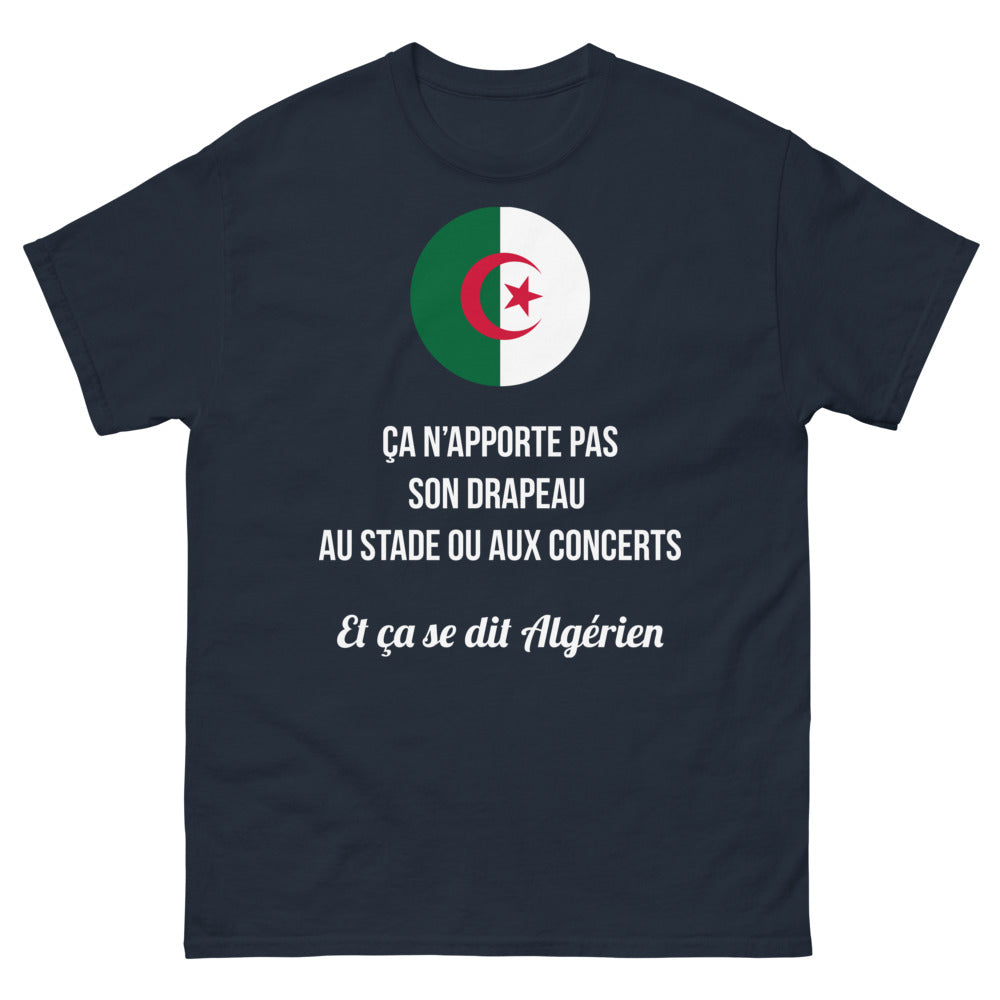T-shirt Algérien marine - La fierté ne prend pas de congés