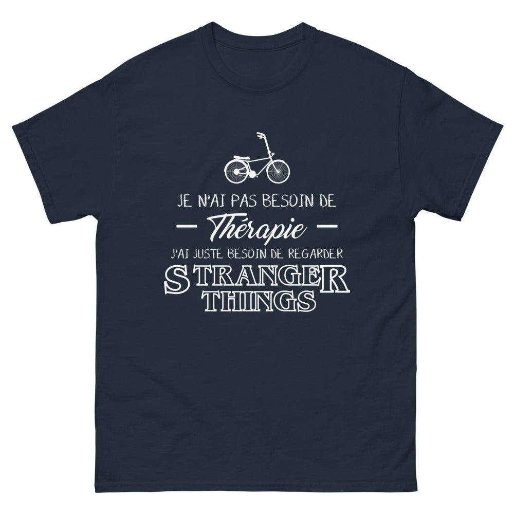 T-shirt Stranger Things marine - Vibes rétro Hawkins