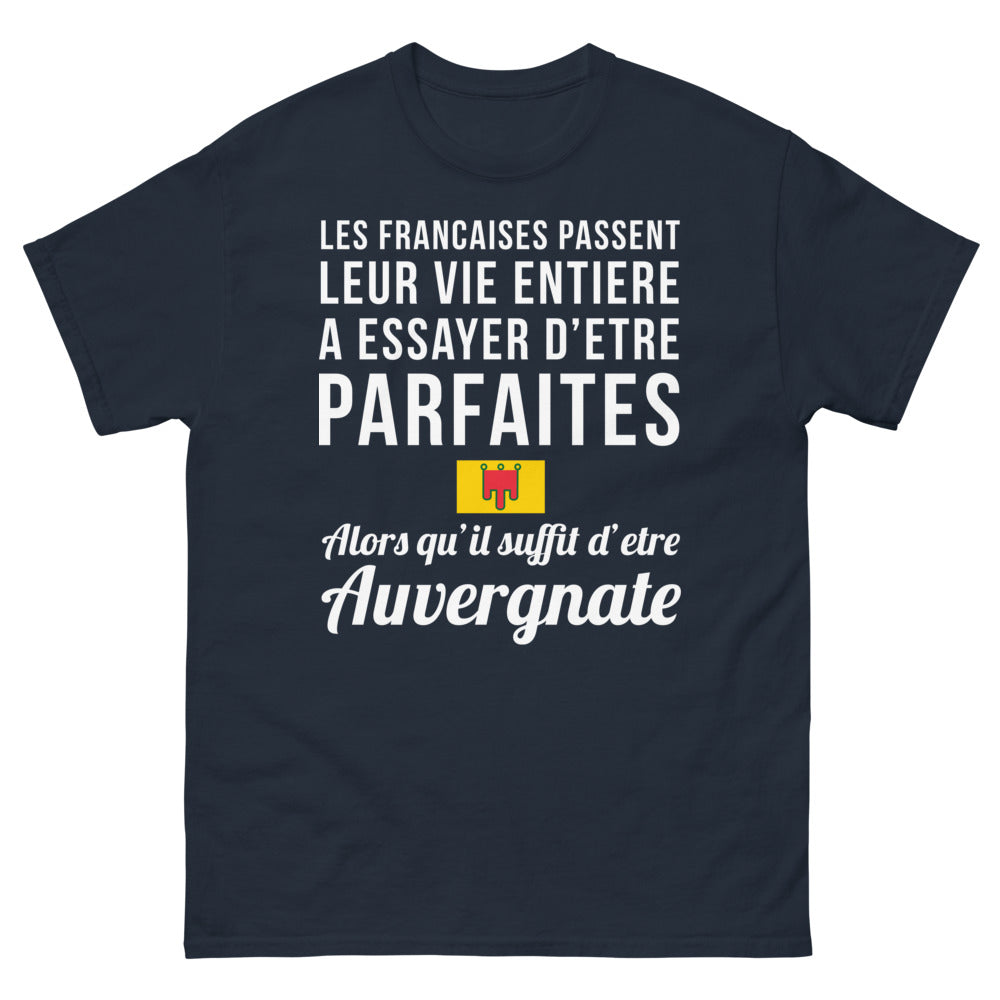 T-shirt Auvergnate marine - fierté et humour