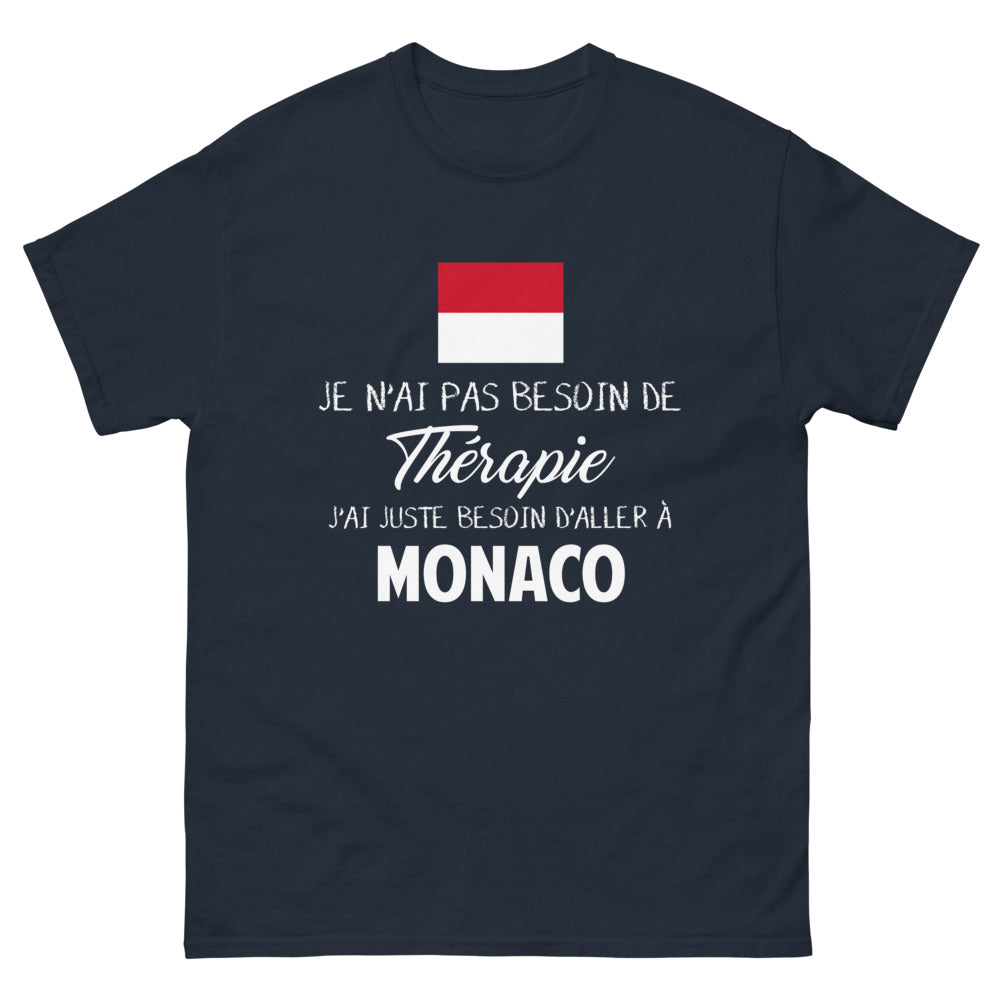 T-shirt Monaco marine - pas besoin de thérapie