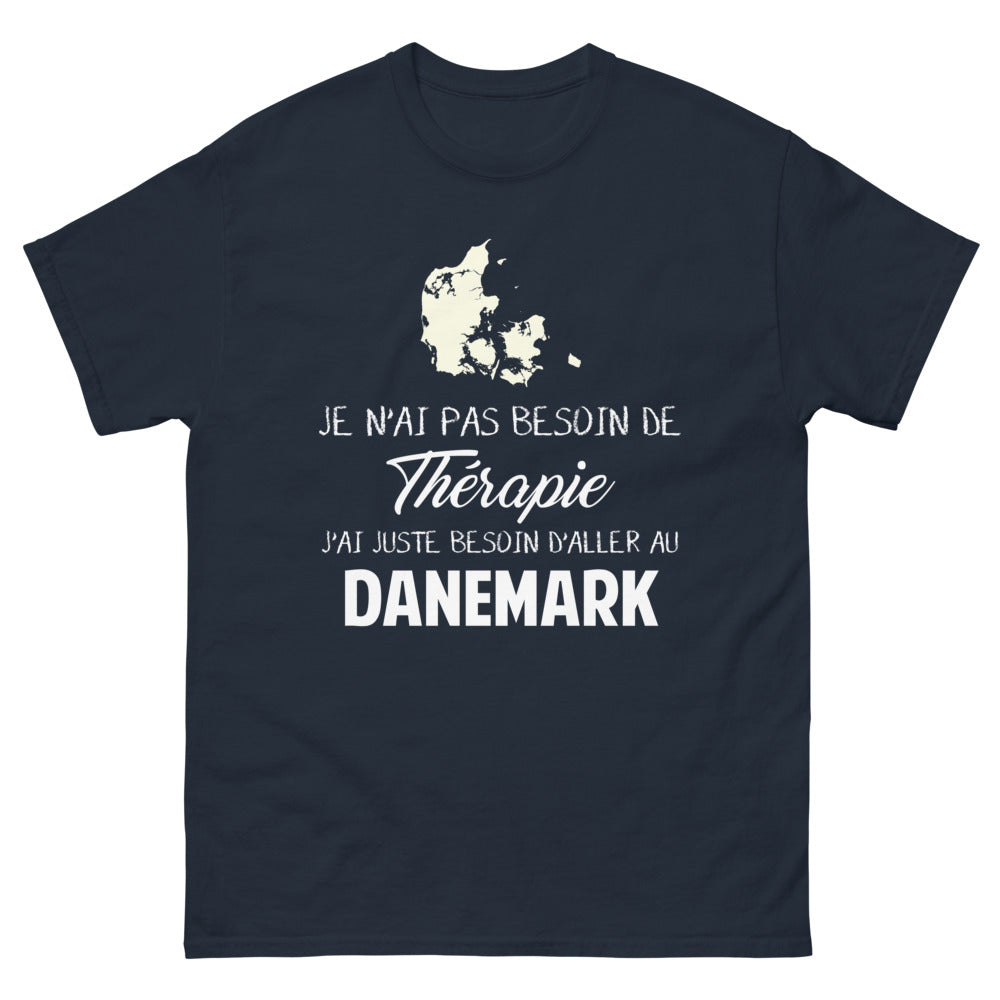 T-shirt Danemark marine - humour nordique