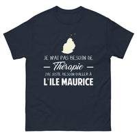 Thumbnail for T-shirt Île Maurice marine - évasion insulaire légère
