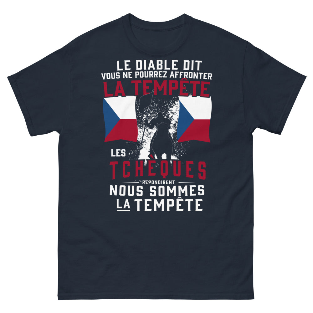 T-shirt Tchèques marine - nous sommes la tempête