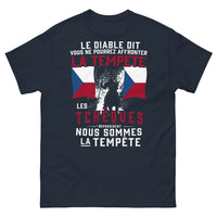 Thumbnail for T-shirt Tchèques marine - nous sommes la tempête