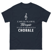 Thumbnail for T-shirt chorale marine - réconfort et humour vocal