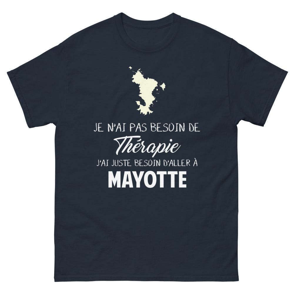 T-shirt Mayotte marine - juste d'aller à Mayotte