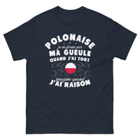 Thumbnail for T-shirt Pologne marine - humour franc-parler