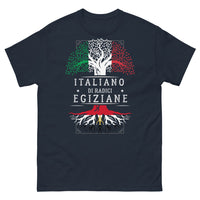 Thumbnail for T-shirt radici egiziane italiane marine - motivo egiziano chic