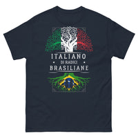 Thumbnail for T-Shirt radici brasiliane scure blu scuro - spirito tropicale e radici