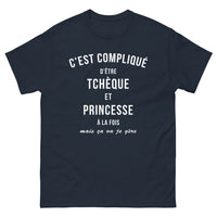 Thumbnail for T-shirt tchèque marine - tout va bien, je gère