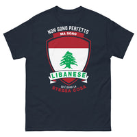 Thumbnail for T-Shirt Libano Blu Navy - Non sono perfetto ma sono libanese