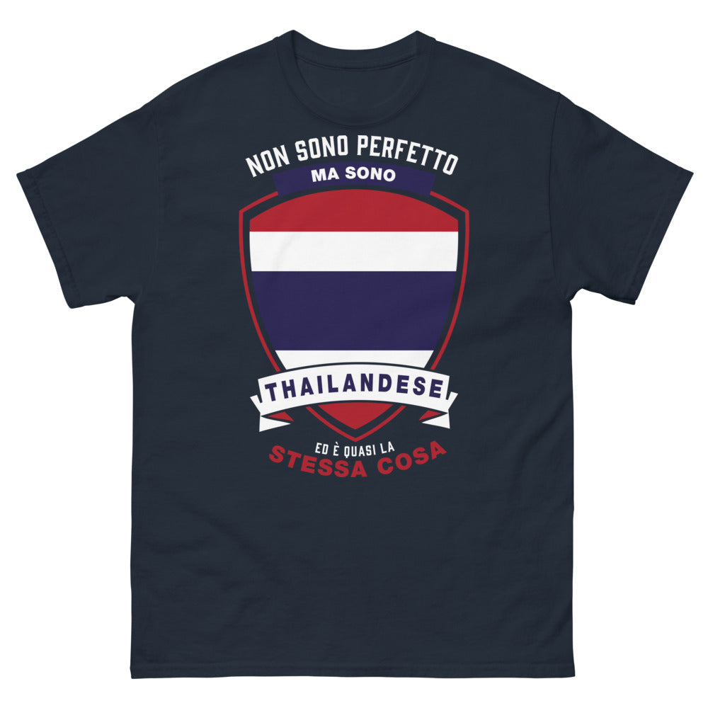T-Shirt Thailand navy — Non sono perfetto ma sono thailandese