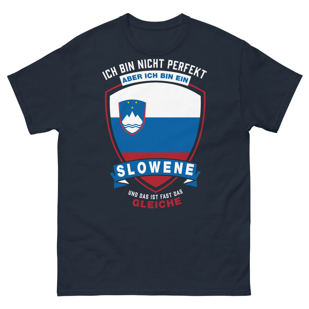 T-shirt Slovénie marine - Ich bin nicht perfekt