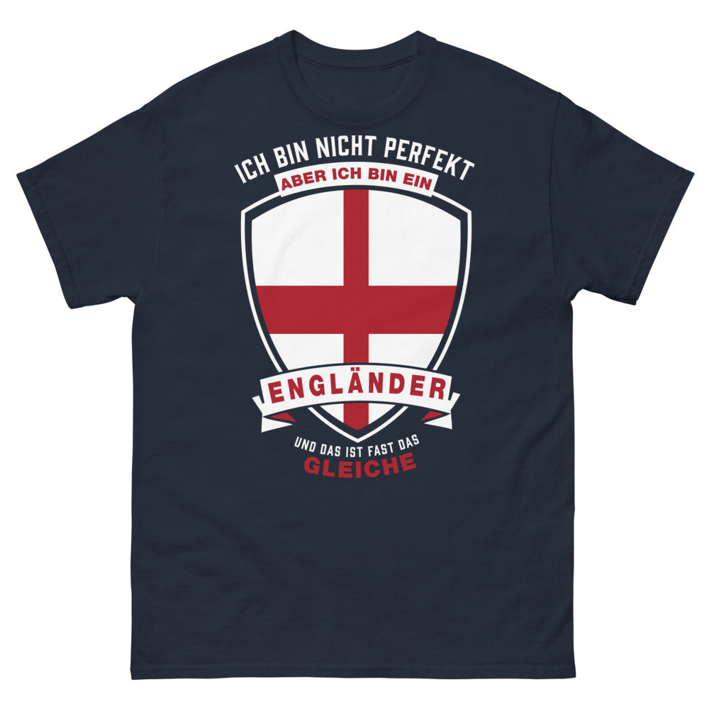 T-Shirt Engländer dunkelblau - Ich bin Engländer – fast dasselbe