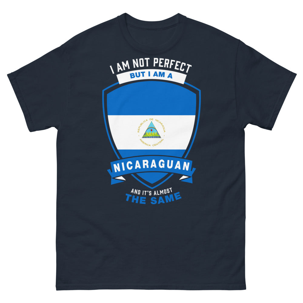 T-shirt Nicaragua marine - texte humour et fierté nicaraguayenne