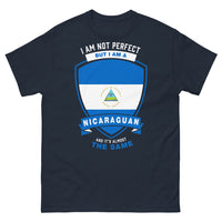 Thumbnail for T-shirt Nicaragua marine - texte humour et fierté nicaraguayenne