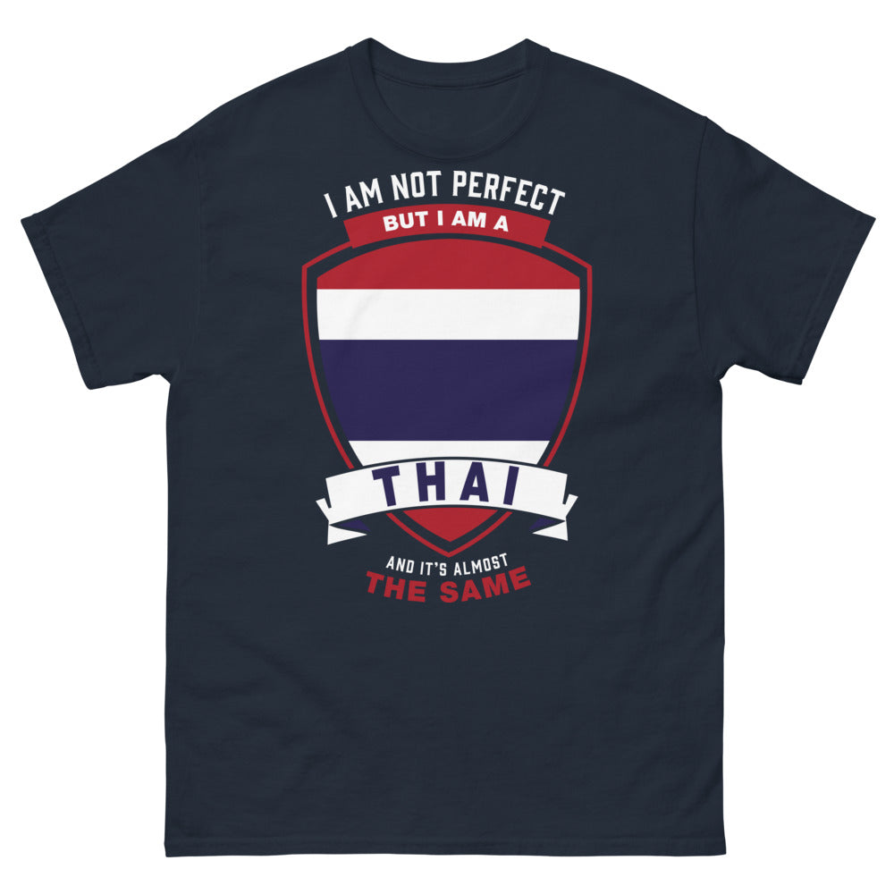 T-shirt Thaï Pride marine - I'm Not Perfect, I'm Thai