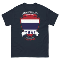Thumbnail for T-shirt Thaï Pride marine - I'm Not Perfect, I'm Thai