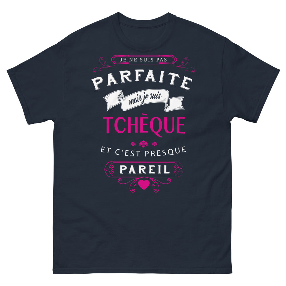 T-shirt Tchèque noir dos - presque pareil