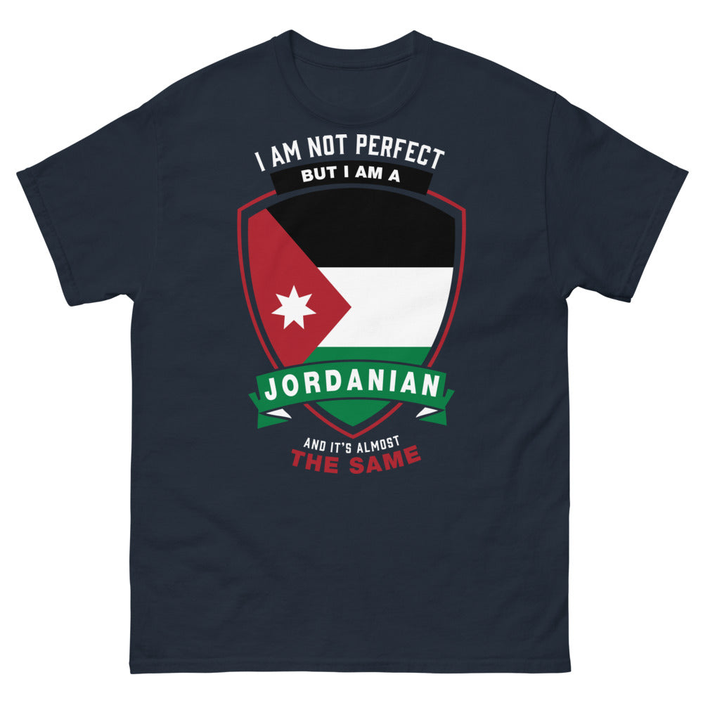 T-shirt Jordanie marine - I am not perfect mais je suis jordanien