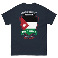 Thumbnail for T-shirt Jordanie marine - I am not perfect mais je suis jordanien