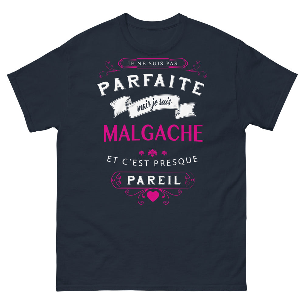 T-shirt Malgache marine - humour et fierté