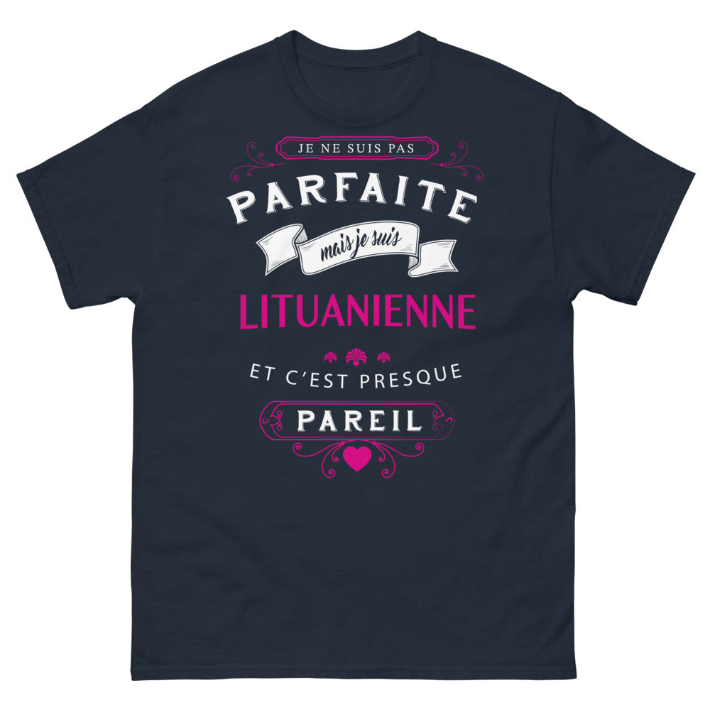 T-shirt Lituanie marine - Je suis Lituanienne