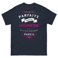Thumbnail for T-shirt Lituanie marine - Je suis Lituanienne