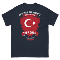 Thumbnail for T-shirt Turquie marine - presque parfaite turque