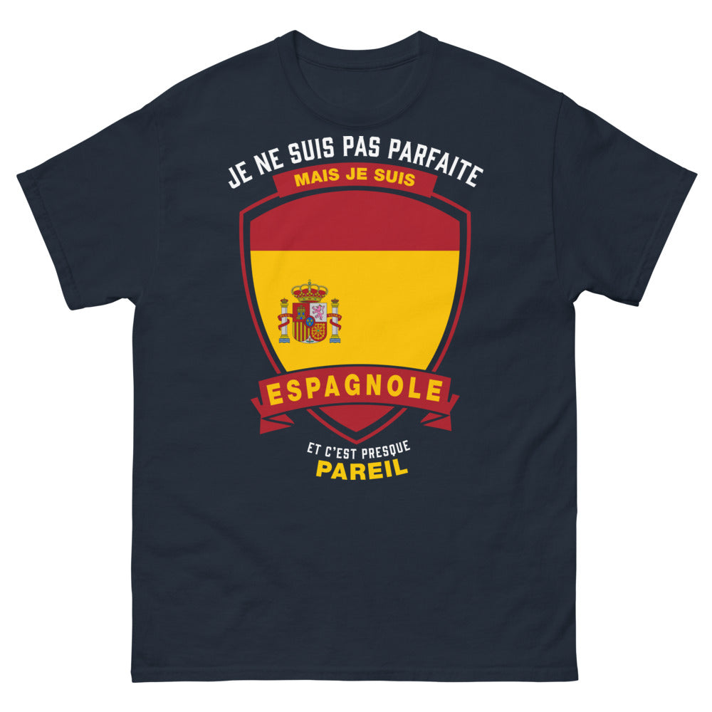 T-shirt Espagnole marine - humour et fierté ibérique