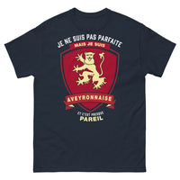 Thumbnail for T-shirt Aveyronnaise marine - Je ne suis pas parfaite mais je suis Aveyronnaise