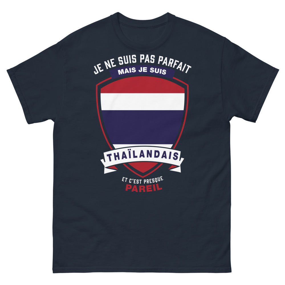 T-shirt Thaïlandais marine face - humour sur origines