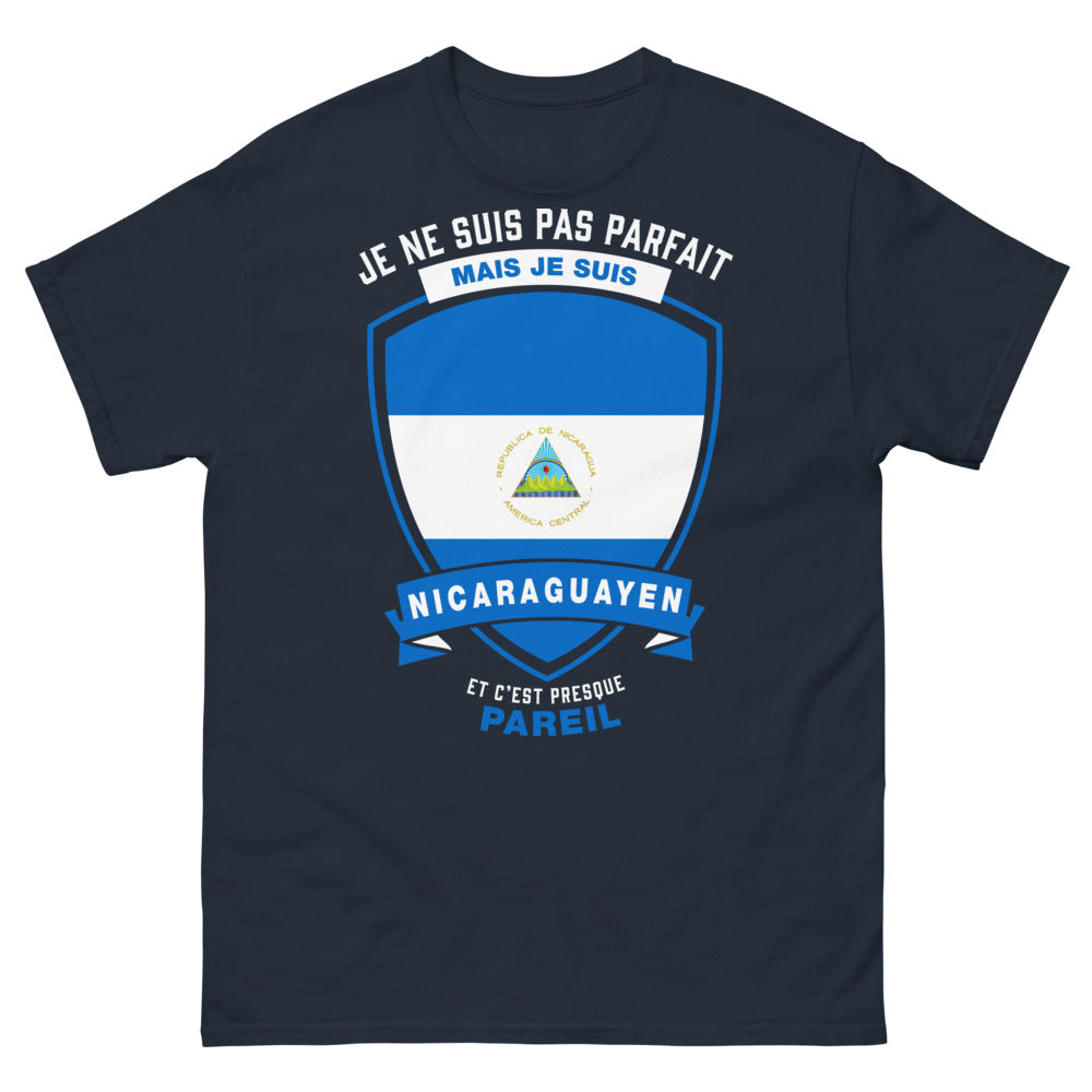 T-shirt Nicaragua marine - clin d'oeil humoristique