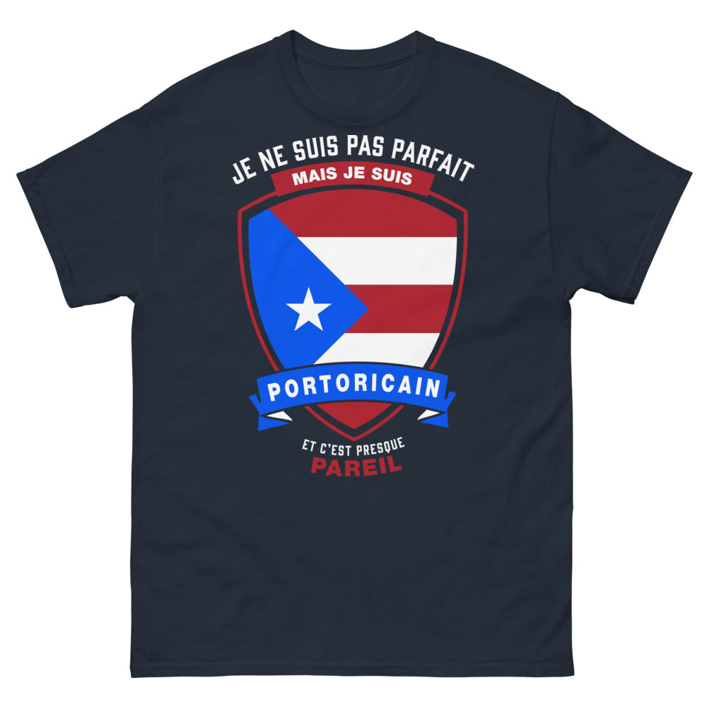 T-shirt Portoricain marine - mais c'est presque pareil