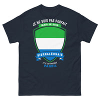 Thumbnail for T-shirt Sierra-Léonais marine - Je ne suis pas parfait mais je suis Sierra-Léonais