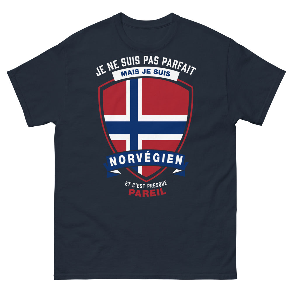 T-shirt Norvégien bleu marine - presque pareil