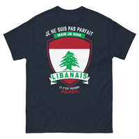 Thumbnail for T-shirt Libanais marine - Pas Parfait, Presque Juste