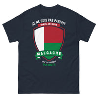 Thumbnail for T-shirt Malgache marine - Je ne suis pas parfait mais Malgache