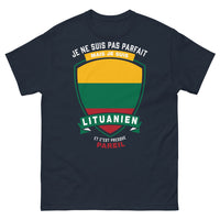 Thumbnail for T-shirt Lituanie bleu marine - humour sur nos origines