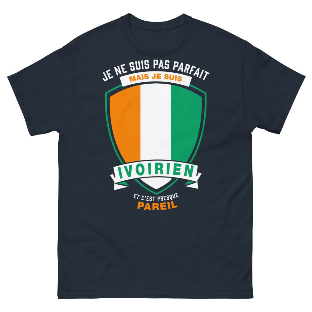 T-shirt Côte d'Ivoire marine - je ne suis pas parfait