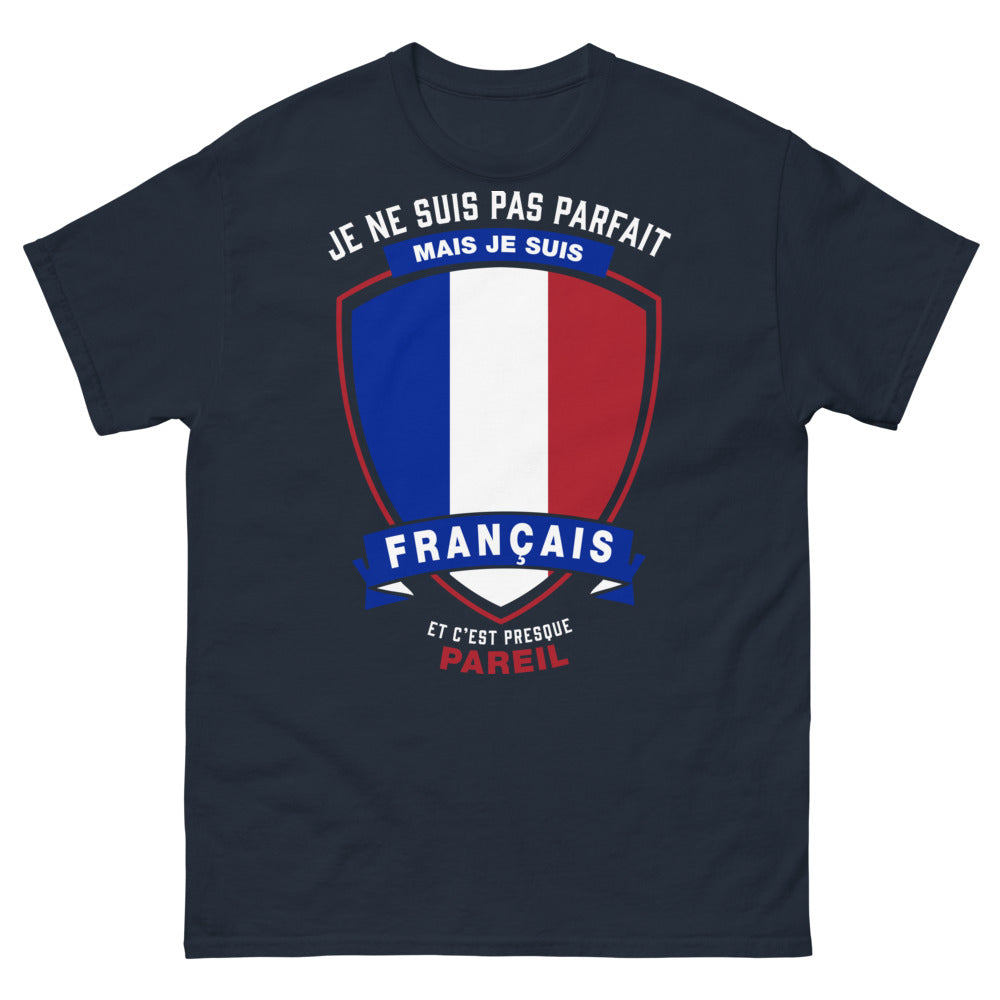 T-shirt Français marine - humour et fierté française