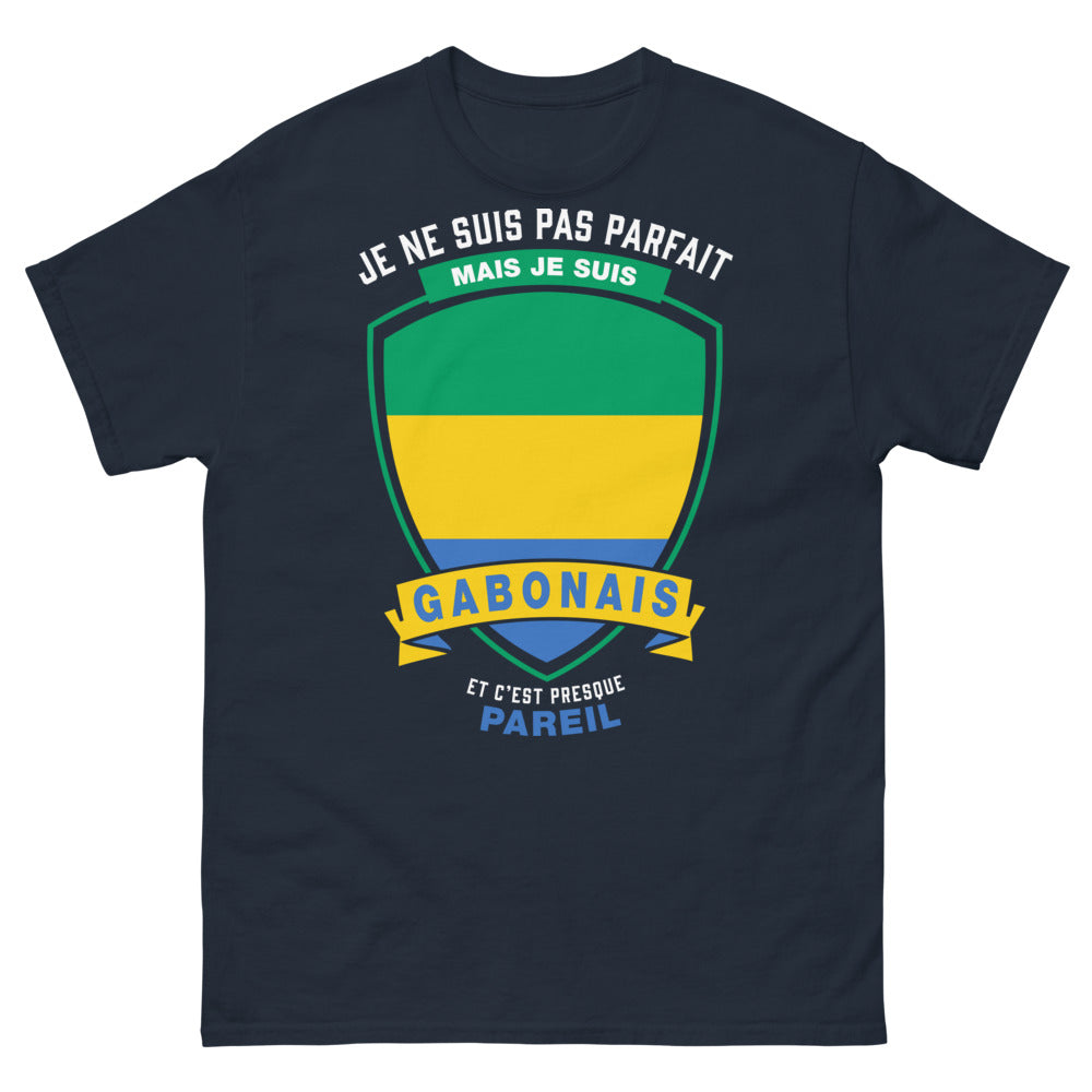 T-shirt Gabonais marine - fierté gabonaise