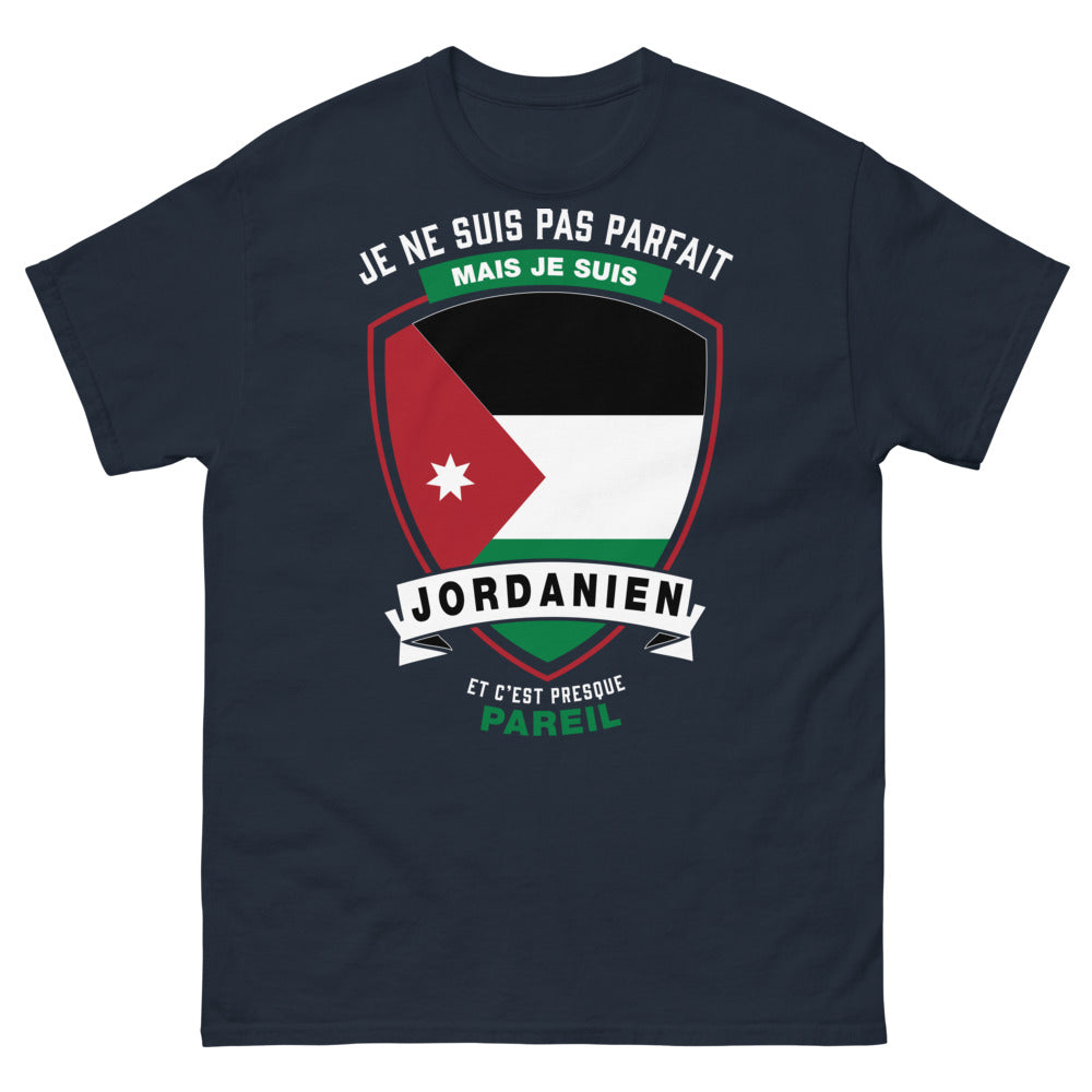 T-shirt Jordanien marine - je ne suis pas parfait mais jordanien