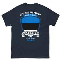 Thumbnail for T-shirt Estonie marine - Je ne suis pas parfait mais je suis estonien
